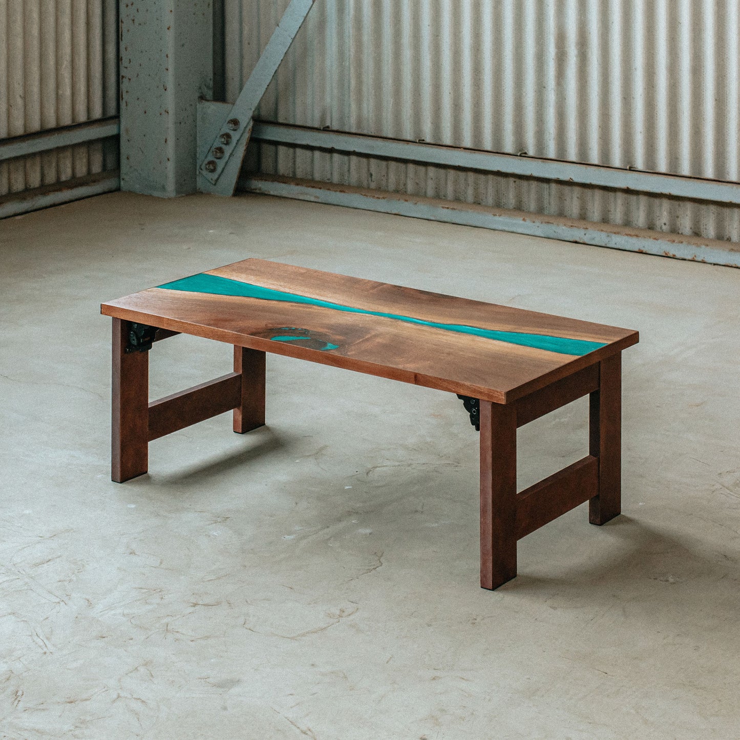 レジンテーブル（ウォールナット）｜Resin Table（walnut）
